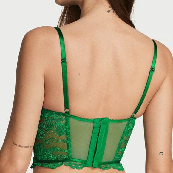 New VS VERY SEXY Bombshell Add-2-Cups Push-Up Corset Top Green 32b & small - Picture 7 of 16